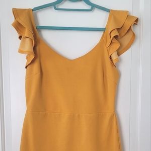 Summer ruffle sleeves mini dress